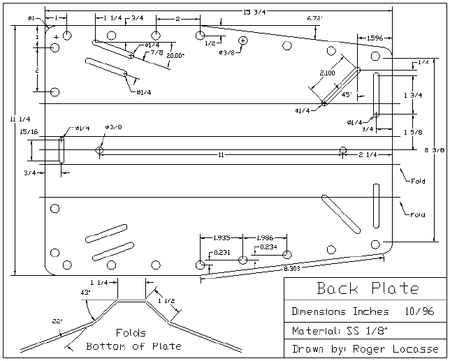чертеж спинки