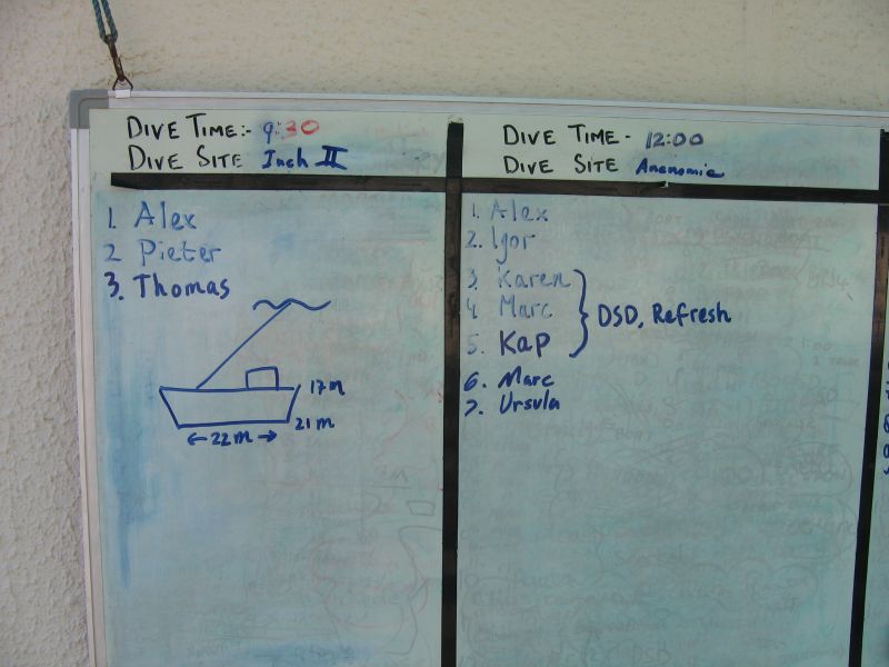 Dive Plan на 14.11.2006
