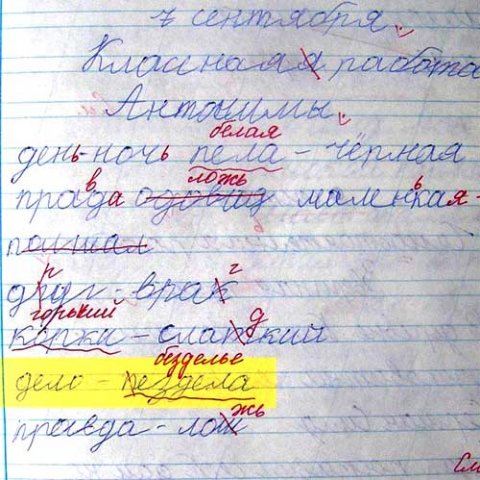 Классная работа