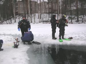 Под лёд - за фотокадром Под лёд - за фотокадром