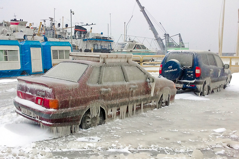 Зима на Онежском озере