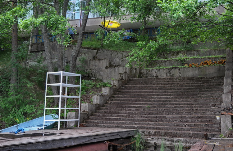 Лестница вид с пирса Лестница вид с пирса
