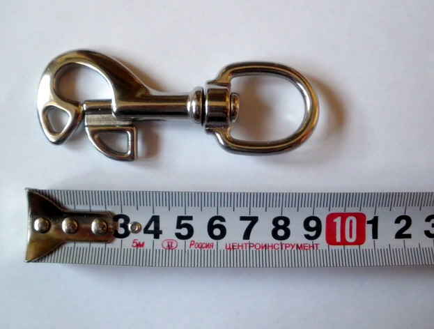 КАРАБИН БАБОЧКА С ВЕРТЛЮГОМ СТАЛЬ 94 мм КАРАБИН БАБОЧКА С ВЕРТЛЮГОМ СТАЛЬ 94 мм