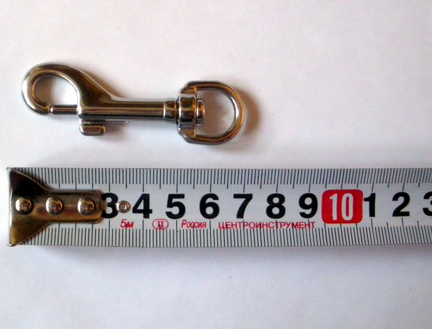 КАРАБИН С ВЕРТЛЮГОМ СТАЛЬ 70 мм КАРАБИН С ВЕРТЛЮГОМ СТАЛЬ 70 мм