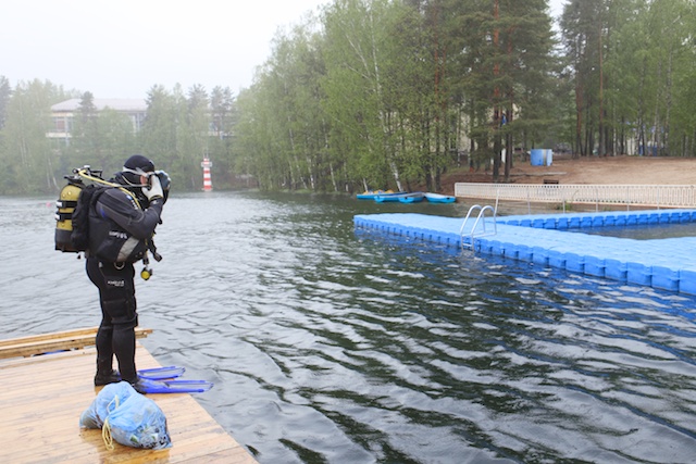 Субботник по очистке подводного полигона