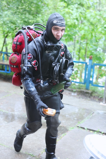 Субботник по очистке подводного полигона