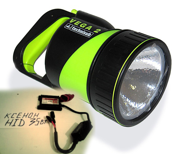 фонарь подводный  Vega 2 ксенон 35Вт