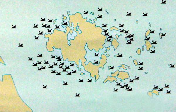 Карта рэков на Аландах