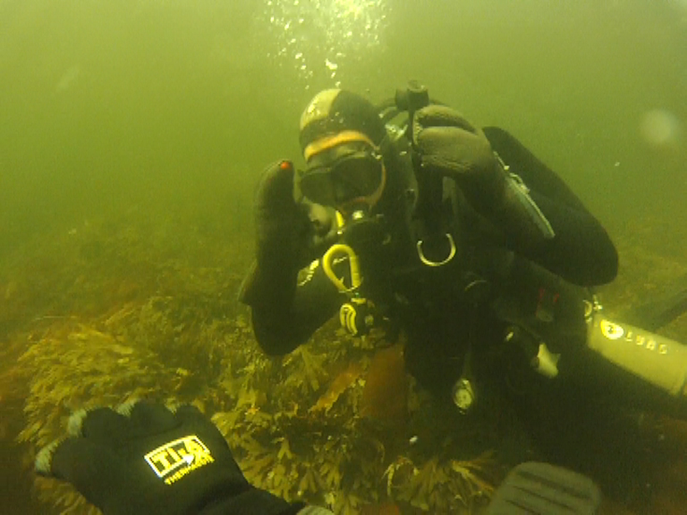 Вадим под водой