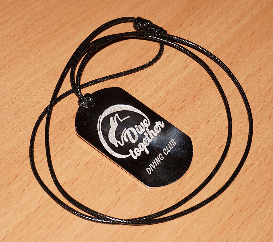 Жетон для дайвера. Серебро 925 пробы около 11 грамм.