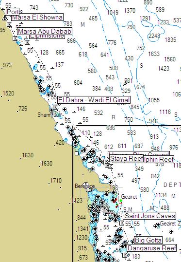 Карта сайтов Египет Дальний Юг