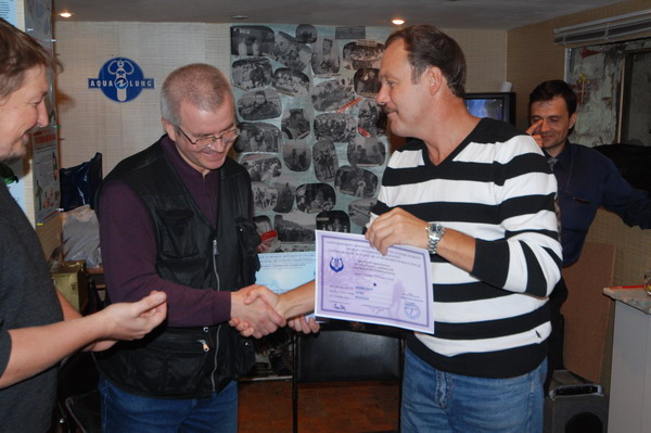 PRO DIVING CLUB вручение сертификатов!