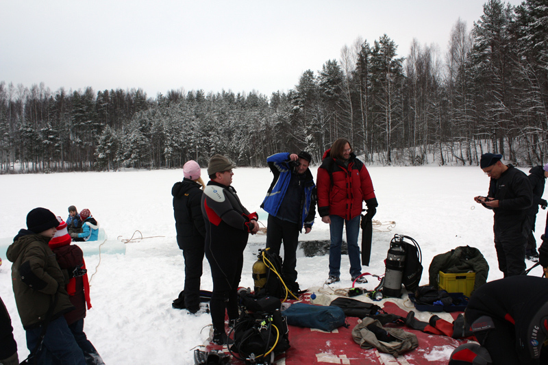 Подледные погружения в Цвелодубово (23-25 января 2009)