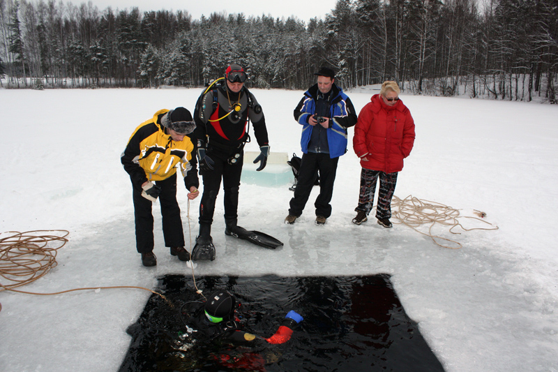 Подледные погружения в Цвелодубово (23-25 января 2009)