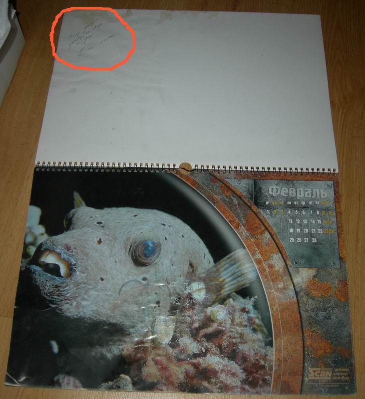 Календарь за 2002 год. Календарь за 2002 год.