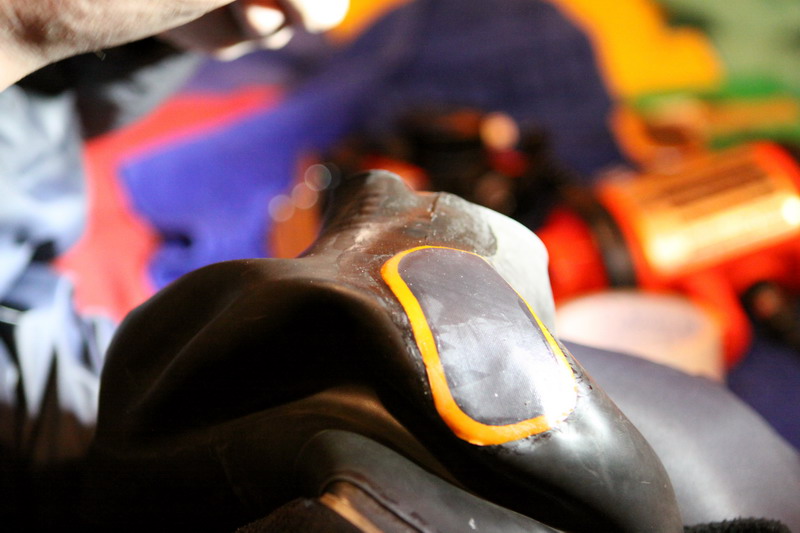 Ремонт шейной манжеты СК на Белом море (март 2009).